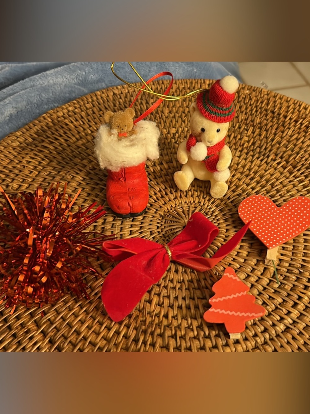 Vintage felt Christmas ornaments